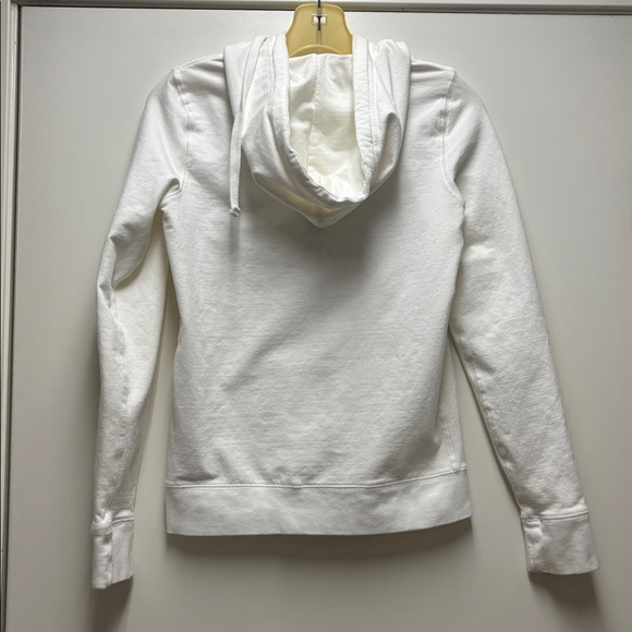 White Hoodie with American Flag Design - Picture 2 of 6